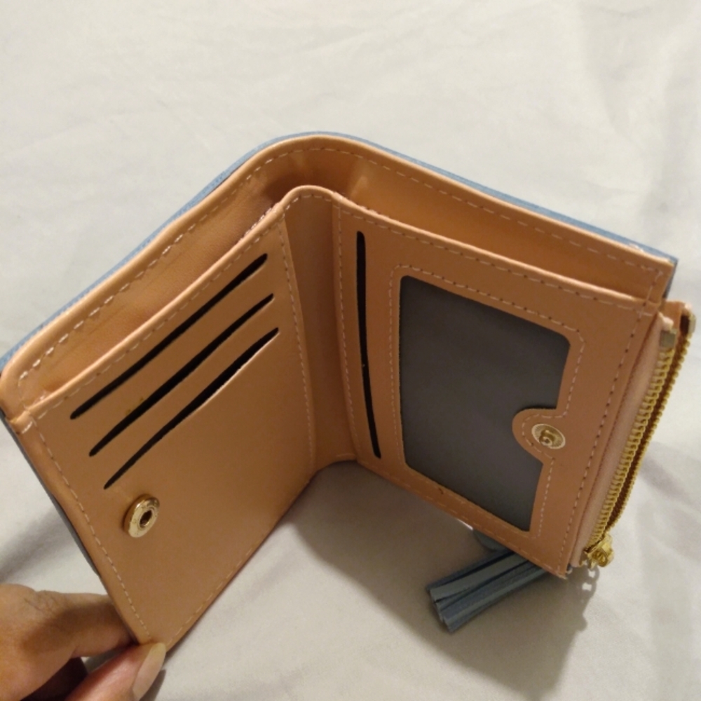 Color Block Coin Wallet - Picture 3 of 4